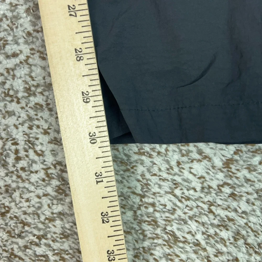 Nike Pants‎ Womens Large Black Nylon Track Straight Leg Gym Workout Sport Icon